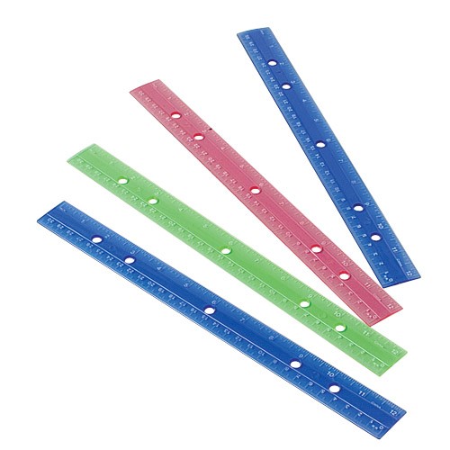 Metric & Inches Rulers<br>12"- 1 dozen
